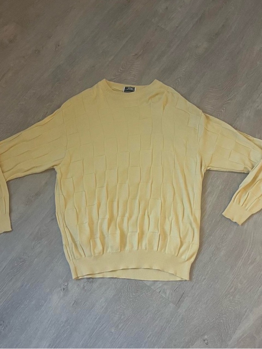 butter yellow oversized cotton sweater